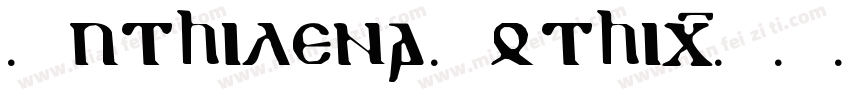 Muthilena Gothic字体转换